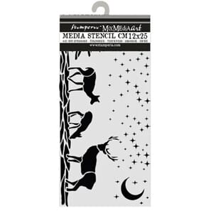 Stamperia - Thick Stencils 12x25cm Christmas Deers
