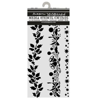 Stamperia - Thick Stencils 12x25cm Christmas Borders
