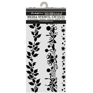 Stamperia - Thick Stencils 12x25cm Christmas Borders