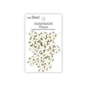 Little Birdie - Elira Ivory Pearl Paper Flowers