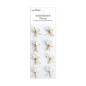 Little Birdie - Bouquet Ivory Pearl Paper Flowers
