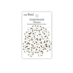 Little Birdie - Elira Frosty White Paper Flowers
