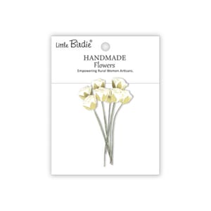 Little Birdie - Charlie Ivory Pearl Paper Flowers