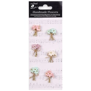 Little Birdie - Fairy Garden Bouquet Paper Flowers 6/Pkg