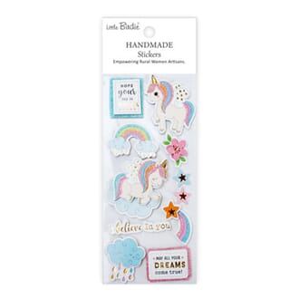 Little Birdie - Handmade Foil Stickers Happy Days