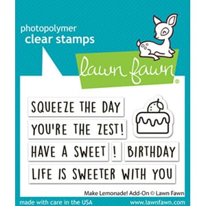 Lawn Fawn - Make Lemonade! Add-On Clear Stamps
