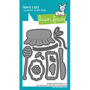 Lawn Fawn - Build-A-Drink Mason Jar Jam And Honey Cuts Dies