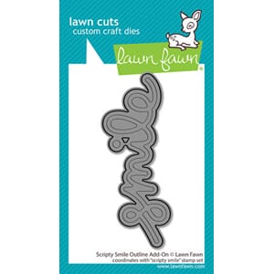 Lawn Fawn - Scripty Smile Outline Add-On Stand-Alone Die