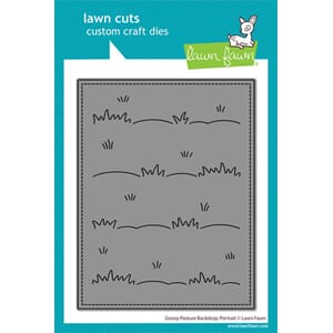 Lawn Fawn - Grassy Pasture Backdrop Portrait Stand-Alone Die