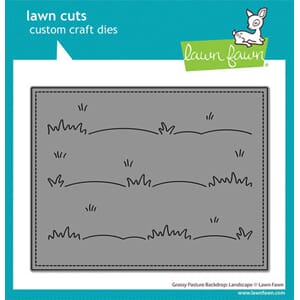 Lawn Fawn - Grassy Pasture Backdrop Landscape Stand-Alone Di