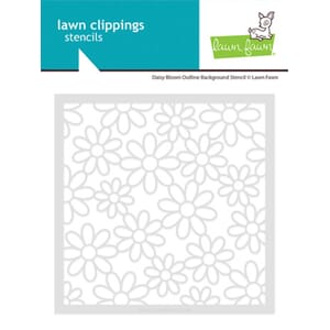Lawn Fawn - Daisy Bloom Outline Background Stencils