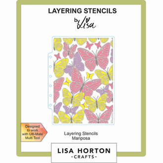 Lisa Horton - Mariposa 5x7 Inch Layering Stencils