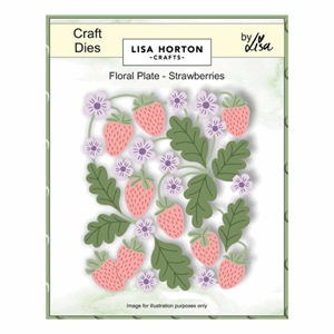 Lisa Horton - Craft Dies Floral Plate Strawberries