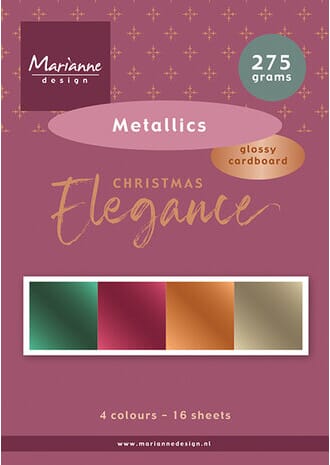 Marianne Design - Christmas Elegance A5 Metallics Cardstock