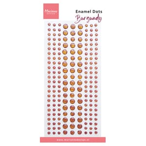 Marianne Design - Decorations Enamel Dots Burgundy