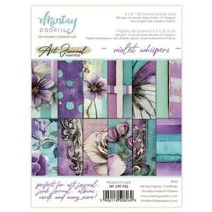 Mintay - Art Journal Paper Pad 6x8 Inch Violet Whispers