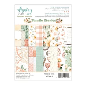 Mintay - Family Stories 6x8 Inch Add-On Paper Pack