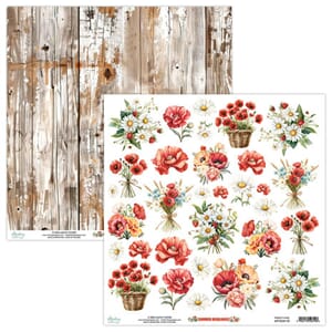Mintay - Summer Highlands 12x12 Inch Fussy Cut Floral Paper