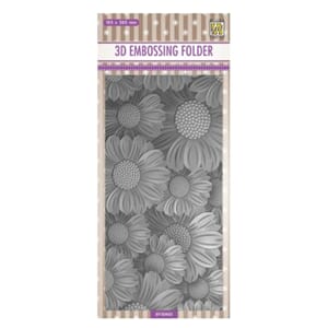 Nellie's Choice - Marigolds 3D Embossing Folder Background