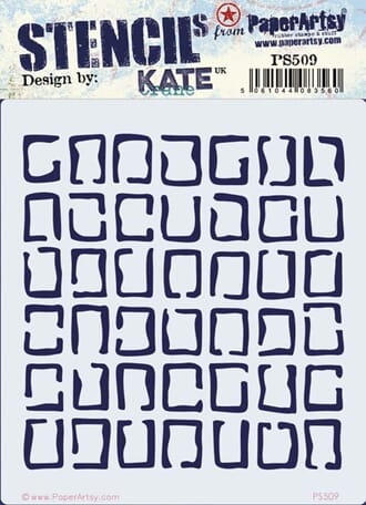 PaperArtsy - Stencil 509 by Kate Crane