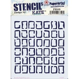 PaperArtsy - Stencil 509 by Kate Crane