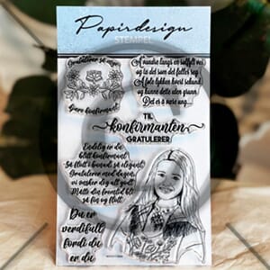 Papirdesign - Flott i bunad Clear Stamps