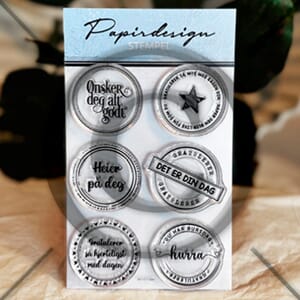 Papirdesign - Runde stempler 2 Clear Stamps