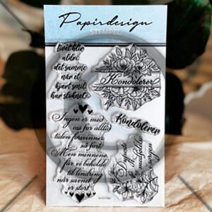 Papirdesign - Kondolerer Clear Stamps