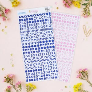 Paige Evans - Crafted Moments Mini Puffy Alpha Stickers