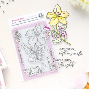 Pinkfresh Studio - Sunlit Manor Stamp Bloom & Buds