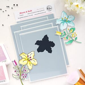 Pinkfresh Studio - Sunlit Manor Stencil Bloom & Buds