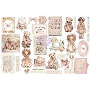 Prima - Buttons & Keepsakes Ephemera Quilted Memories