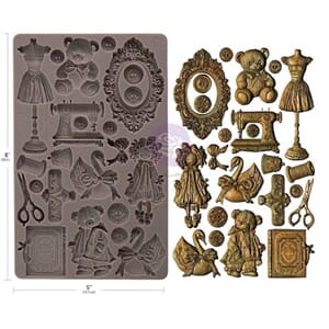 Prima - Buttons & Keepsakes 5x8 Inch Decor Moulds