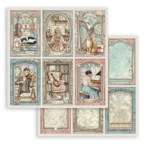 Stamperia: 6 Cards - Symphony