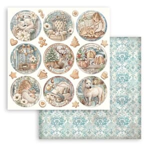 Stamperia: Rounds - White Christmas