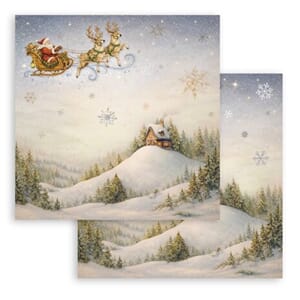 Stamperia: Santa Claus Sleigh - Silent Night