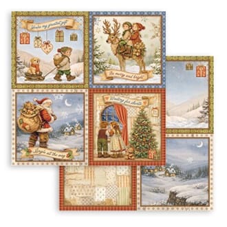 Stamperia: 4 Cards - Silent Night