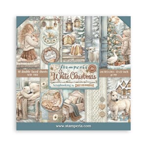 Stamperia - White Christmas 12x12 Inch Paper Pack by Cristin
