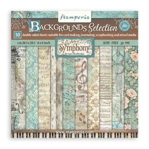 Stamperia - Symphony 8x8 Inch Paper Pack Maxi Background