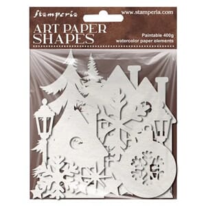 Stamperia - Art Paper Shapes Laser Cut Christmas