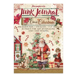 Stamperia - Classic Christmas Junk Journal Stickers, Backgro