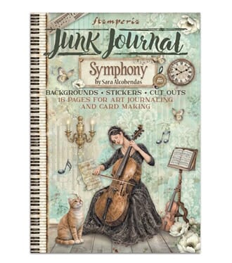 Stamperia - Symphony Junk Journal Stickers, Backgroun