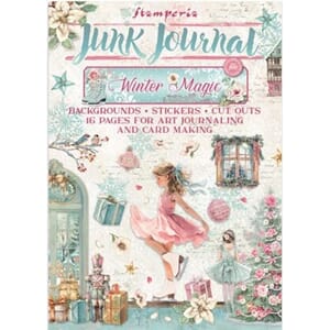 Stamperia - Winter Magic Junk Journal Stickers, Backgrounds,