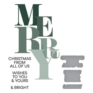 Spellbinders - BetterPress - Color Mix Merry Registration Pr