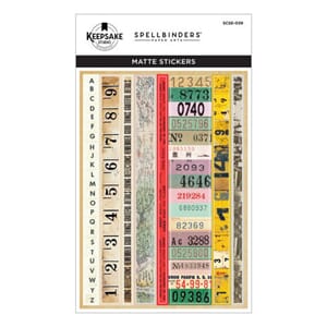 Spellbinders Turn the Page Book 10 Borders & Labels Stickers