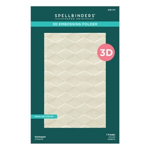 Spellbinders - Checkmate 3D Embossing Folder Harlequin
