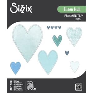 Sizzix - Framelits Die Set Stitched Hearts by Eileen Hull