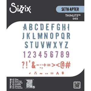 Sizzix - Thinlits Die Set Typography by Seth Apter
