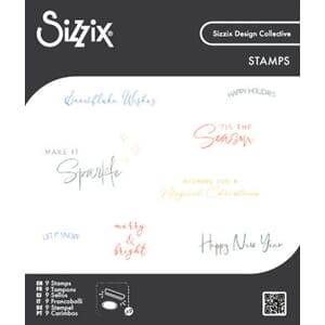 Sizzix - Clear Stamps Set Winter Sentiments