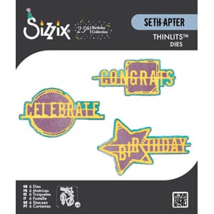 Sizzix - Word Wafers Birthday Thinlits Die Set